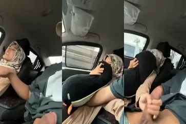 bokep hijap Lagi Macet dikocokin pacar